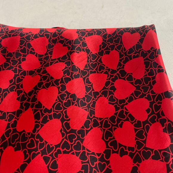 Vintage Red and Black Hearts Slip Dress Sz Small - Picture 7 of 7